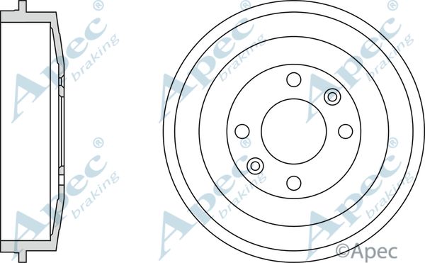 APEC BRAKING stabdžių būgnas DRM9521